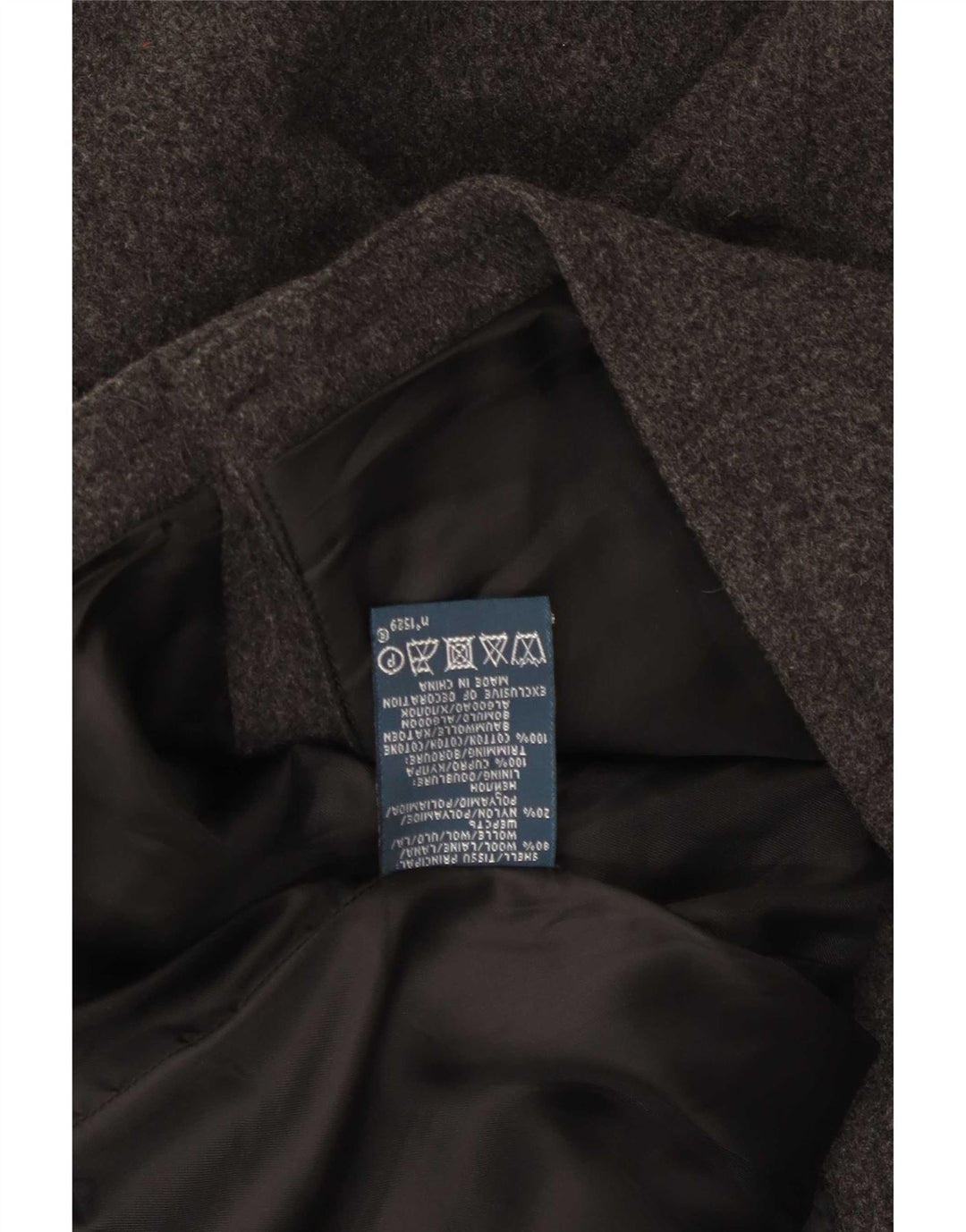 Polo Ralph Lauren Caban pour homme UK 40 Large laine grise