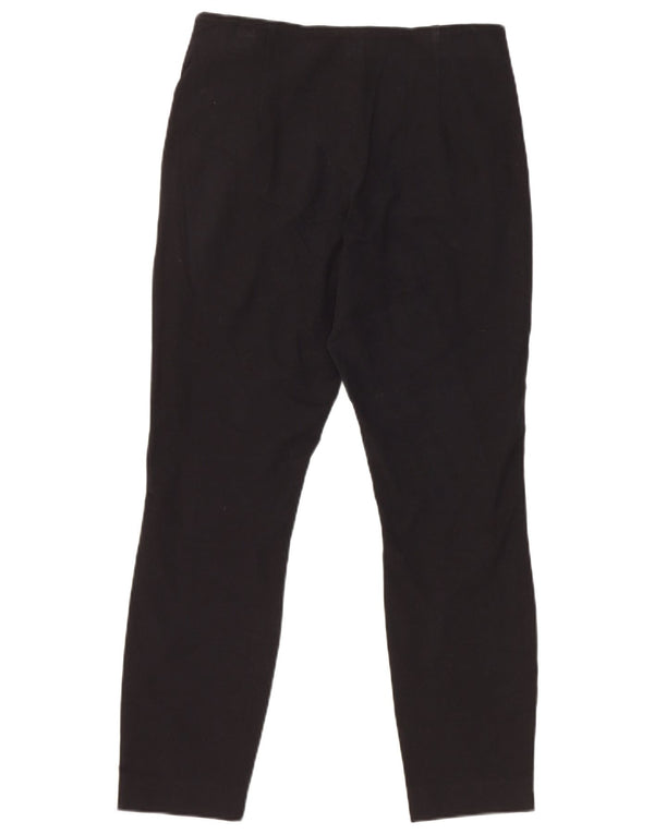 Calça feminina casual justa Ted Baker tamanho 2 pequena W28 L25 algodão preto