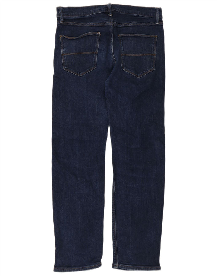 Marks & Spencer Mens Straight Jeans W32 L31 Navy Blue Cotton