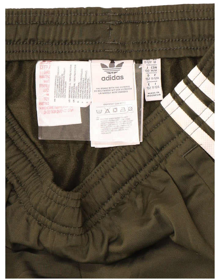 ADIDAS Træningsdragt til drenge Bukser Joggers 11-12 år Khaki Polyester