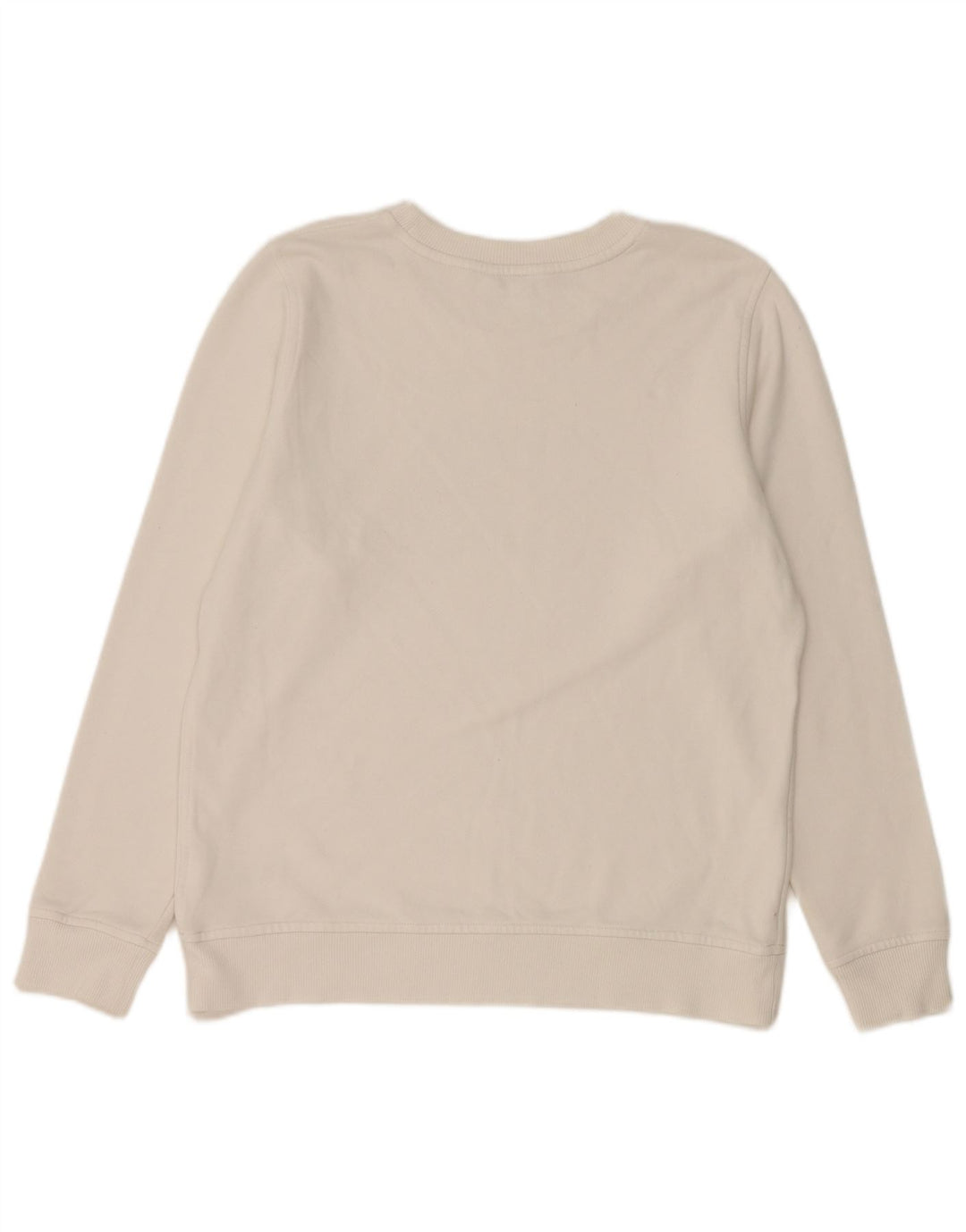 Tommy Hilfiger Womens Graphic Oversized Sweatshirt Jumper UK 10 Small White