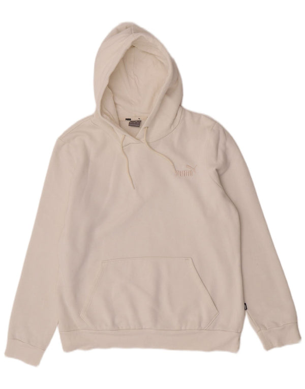 Puma Pull à capuche pour femme UK 16 Large Blanc