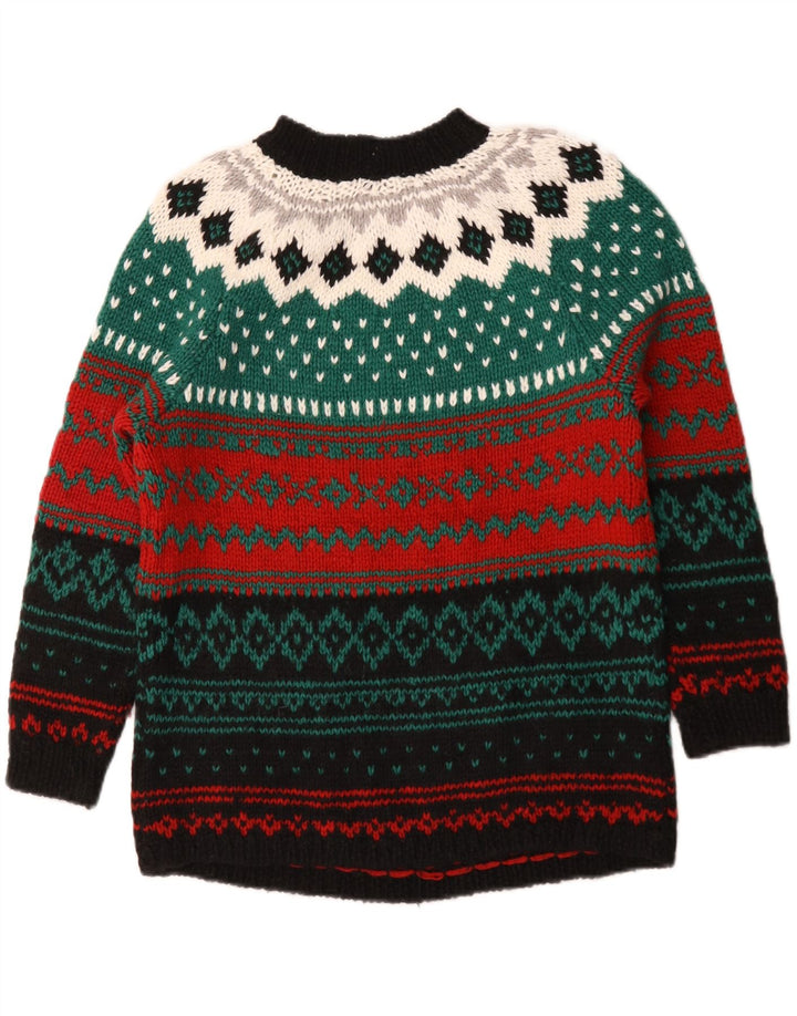 Vintage Womens Turtle Neck Jumper Sweater UK 16 Large Multicoloured