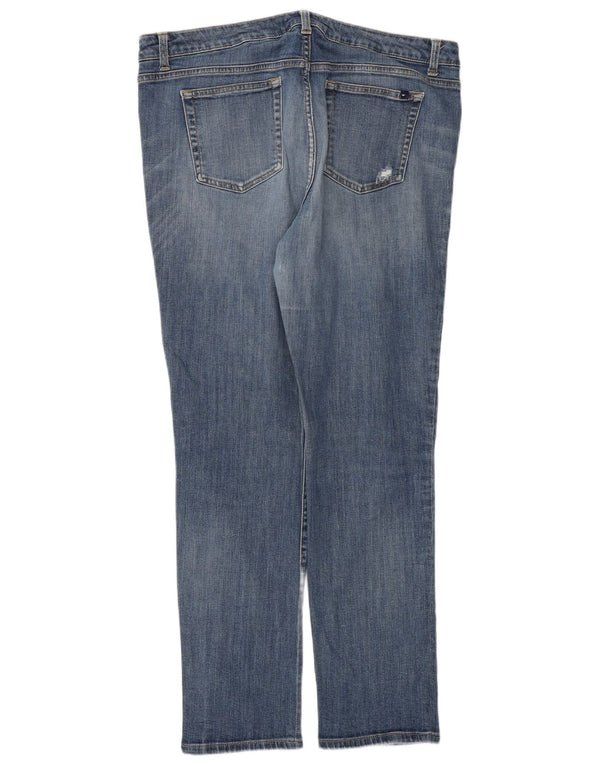 Tommy Hilfiger Dame Distressed Slim Jeans W36 L31 Blå Bomuld