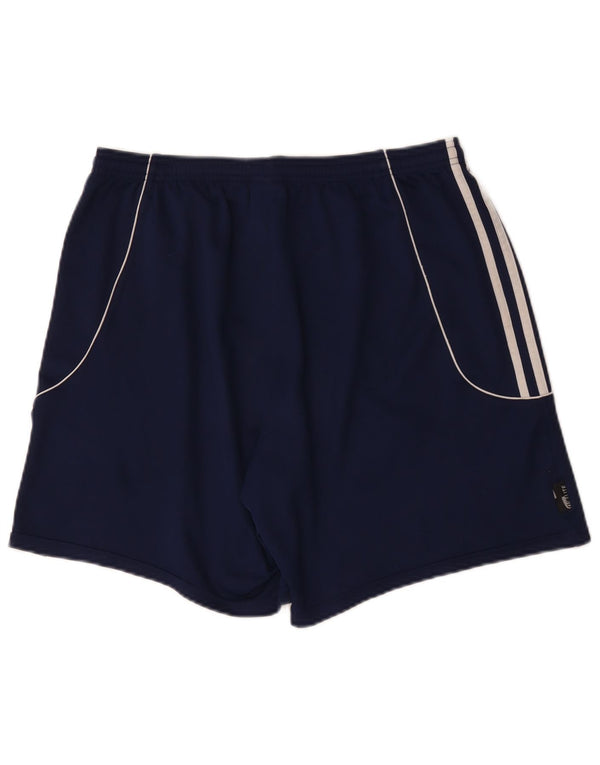 Adidas Womens Climalite Sport Shorts UK 14 Grande Azul Marinho Poliéster