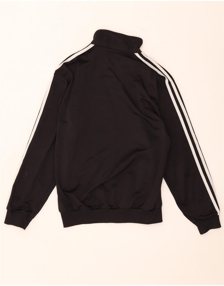 Adidas Boys tréningruha felső kabát 13-14 év fekete poliészter