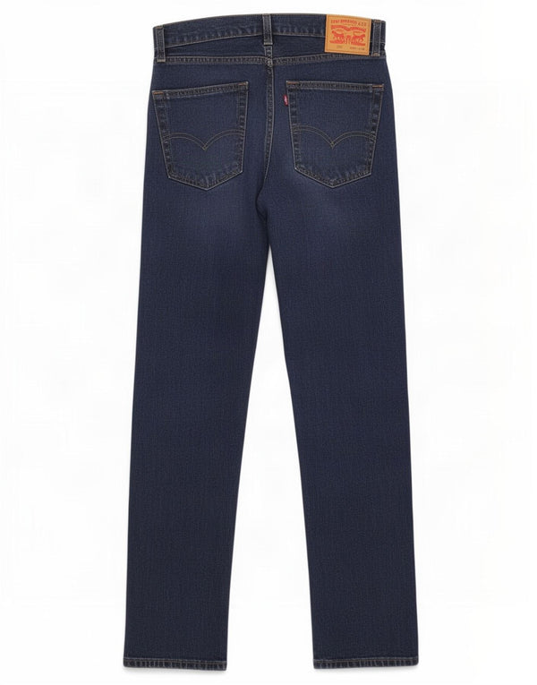 Jeans dritti da uomo Levi's 505 vestibilità regolare W30 L32 cotone blu navy