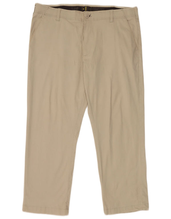 Lee Mens Straight Chino Calças W38 L29 Algodão Verde