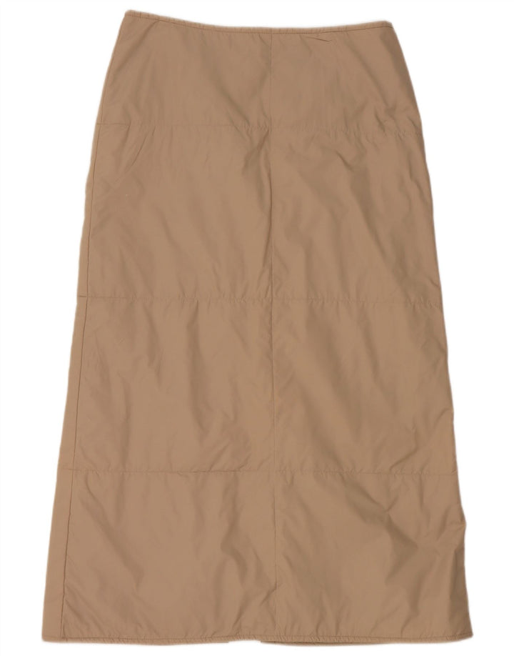 OUTRAGE Womens High Waist Maxi Skirt IT 46 Large W30  Beige Polyamide