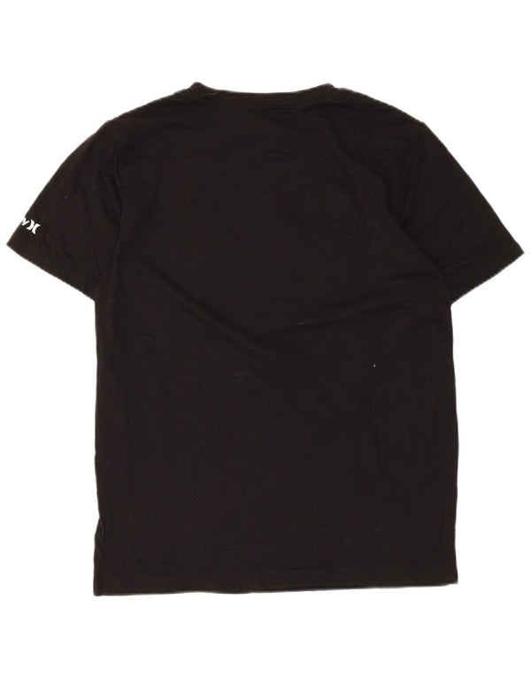 Hurley Jungen-T-Shirt mit Grafik, 13–14 Jahre, XL, schwarze Baumwolle
