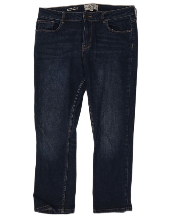 Jeans corti da donna Fat Face UK 12 Medium W30 L23 Cotone blu navy