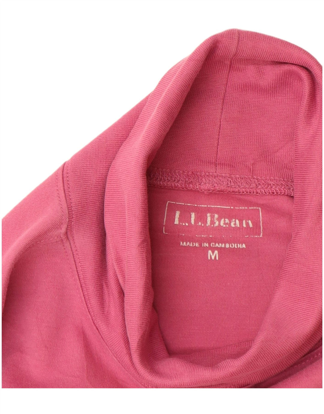 L.L.Bean Womens Top Long Sleeve UK 14 Medium Pink
