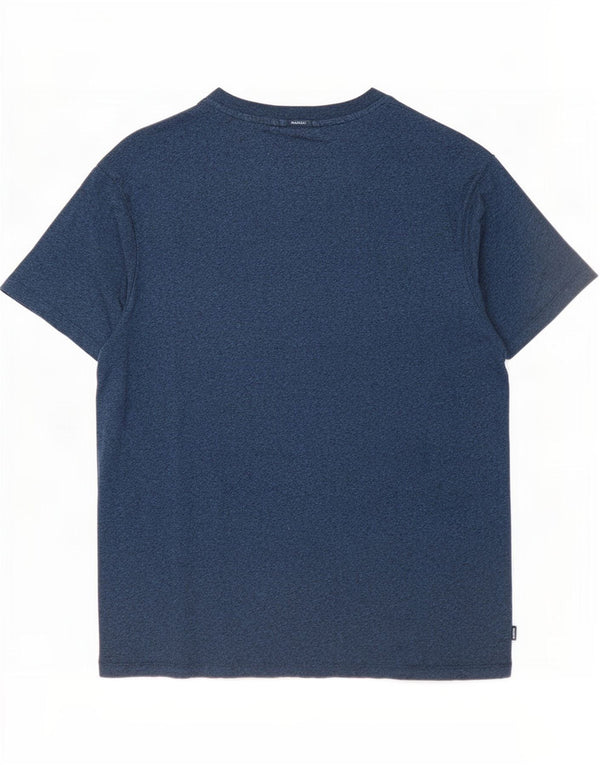 Superdry Herren-T-Shirt-Oberteil 3XL aus blau gefleckter Baumwolle