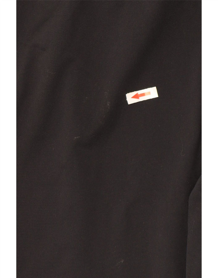 Reebok Mens Tracksuit Trousers Small  Black Colourblock Polyester