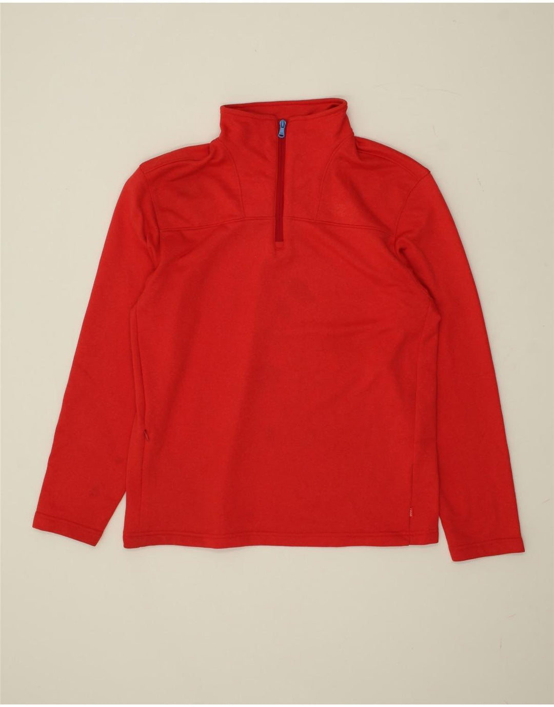 IZOD Mens Zip Neck Sweatshirt Jumper Small Red Polyester Vintage Izod and Second-Hand Izod from Messina Hembry 