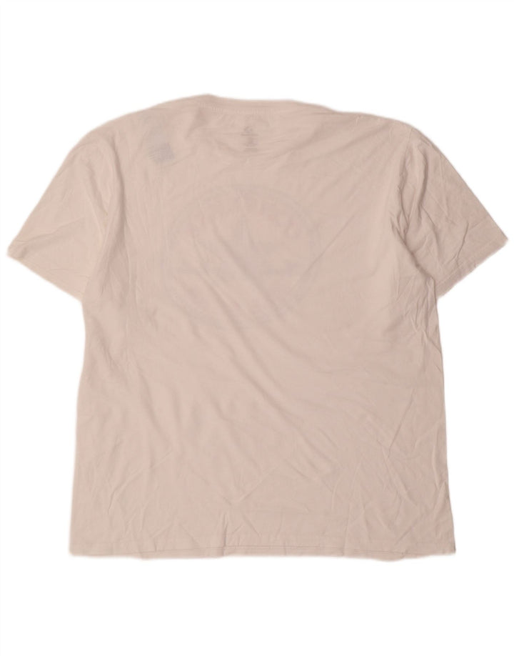 Converse Mens Graphic T-Shirt Top Large White Cotton