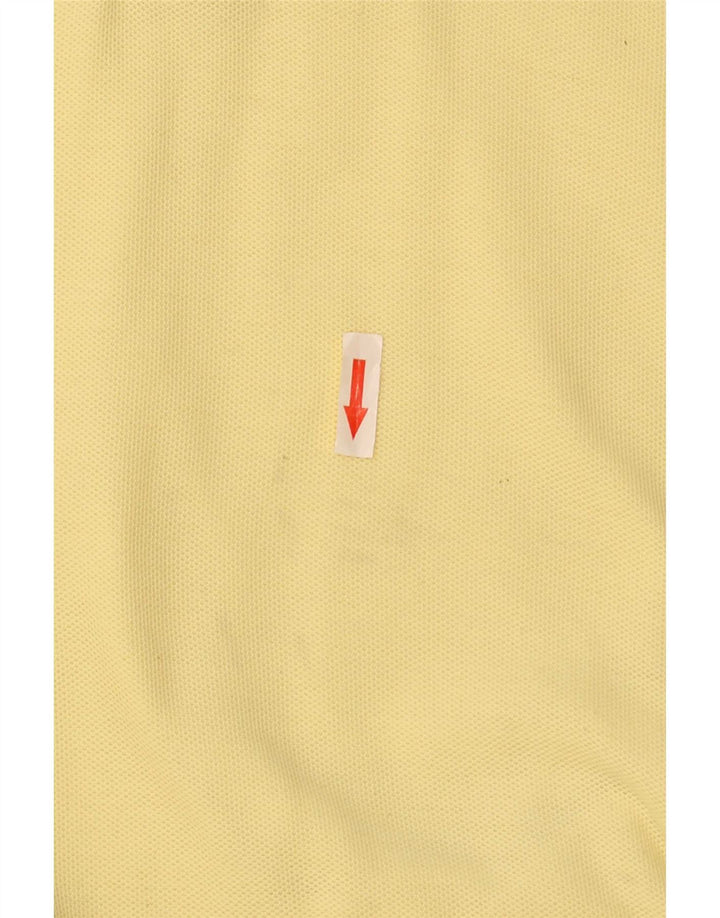 Umbro Mens Polo Shirt XL Yellow Polyester