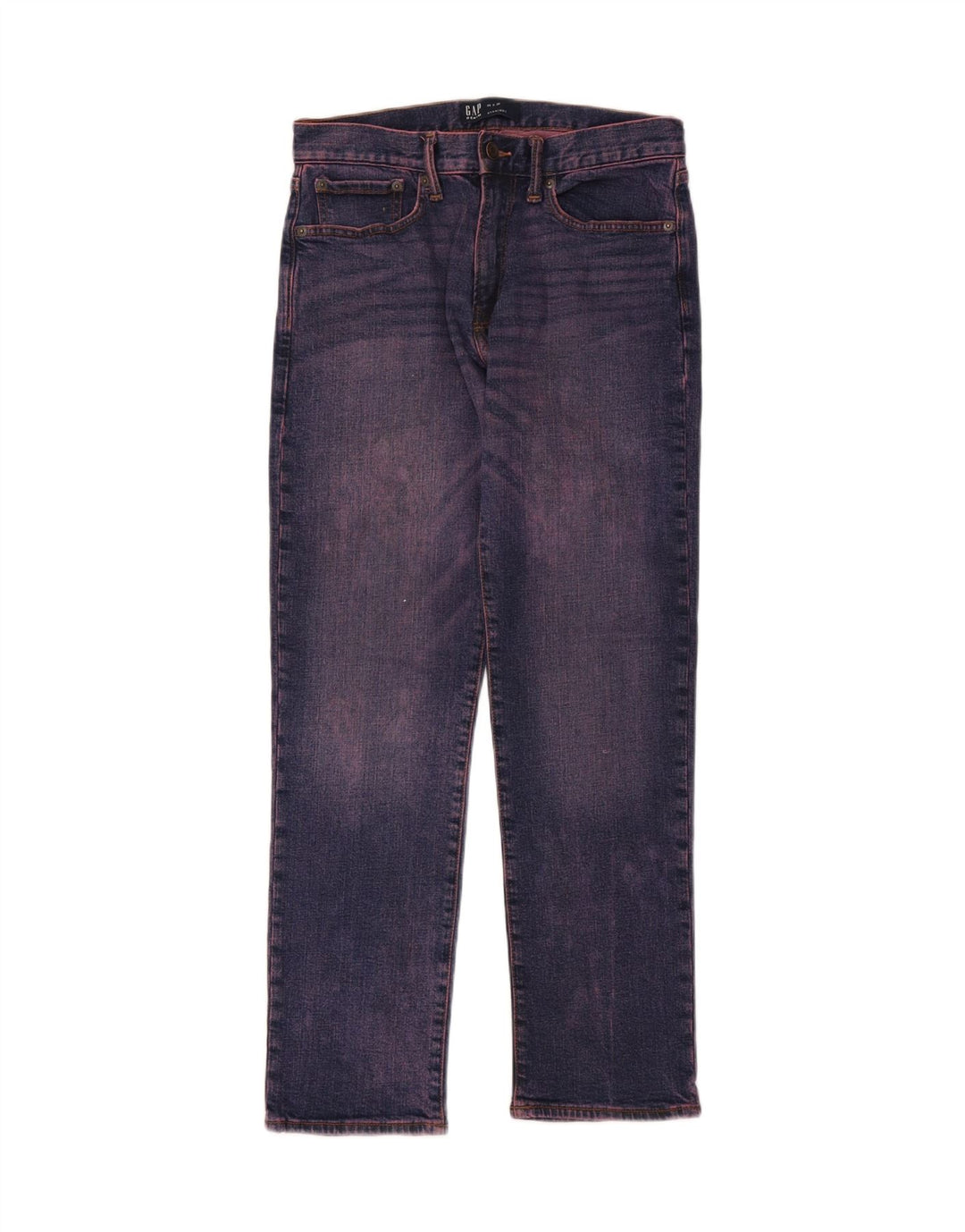 Calça jeans reta masculina GAP W29 L30 algodão roxo