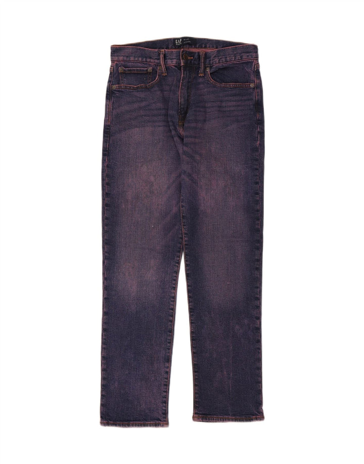 Calça jeans reta masculina GAP W29 L30 algodão roxo