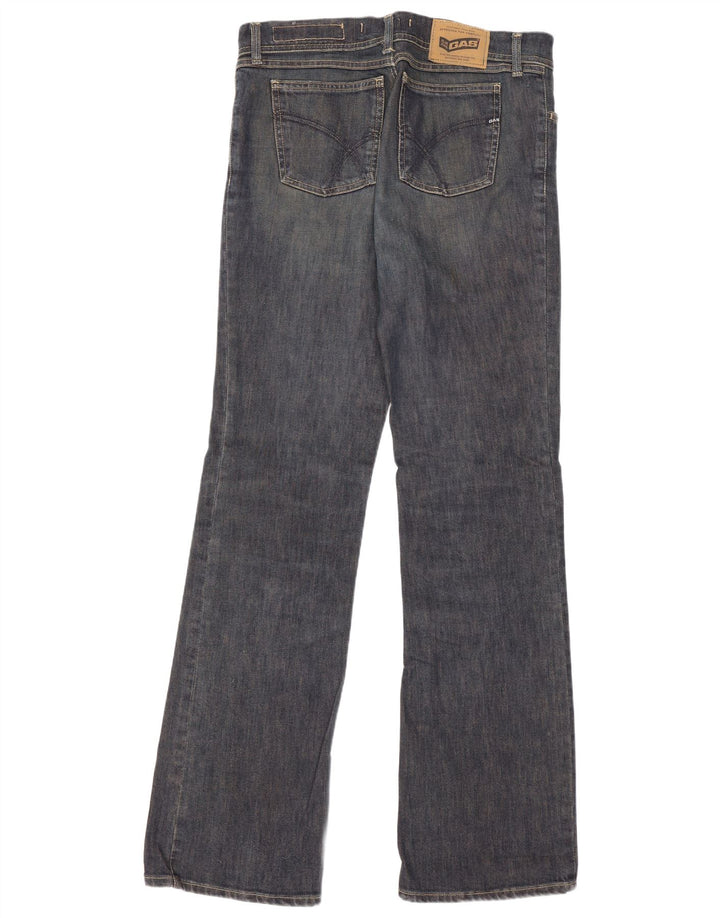 Gas Womens Bootcut Jeans W30 L34 Navy Blue Cotton
