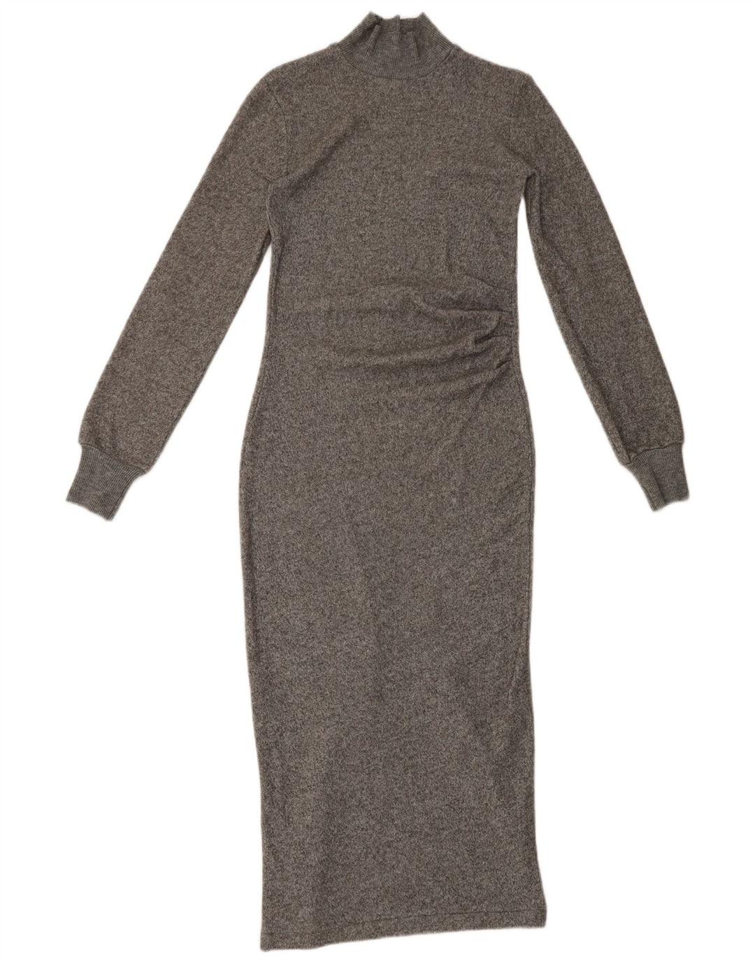 Zara Womens Long Sleeve Maxi Dress UK 8 Small Grey