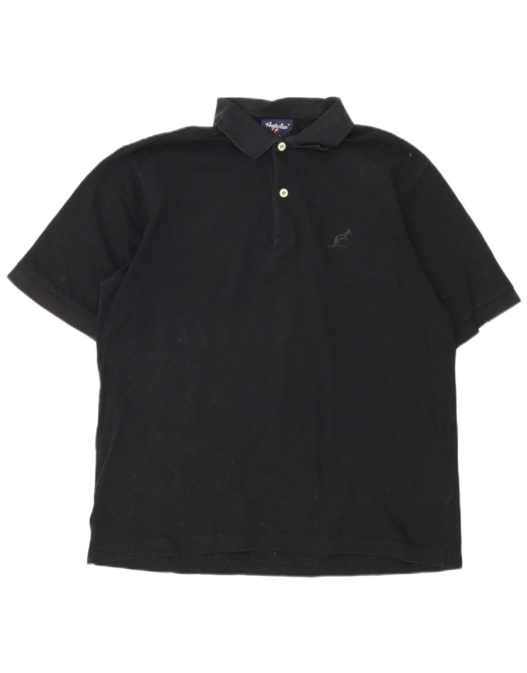 AUSTRALIAN L'ALPINA Mens Polo Shirt IT 50 Medium Black