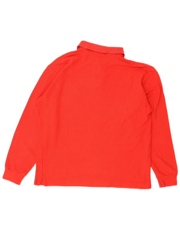 Fila Polo à manches longues pour homme IT 46 Small Rouge