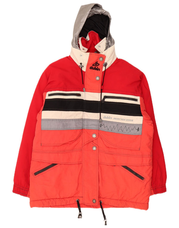 Dubin Женская лыжная куртка оверсайз с капюшоном IT 44 Medium Red Colorblock