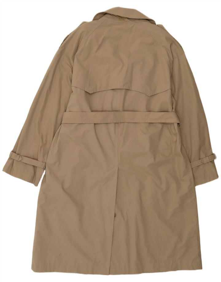 Allegri Mens Trench Coat IT 50 Large Beige Cotton