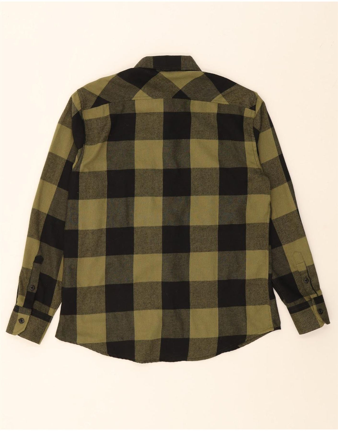REPLAY Mens Flannel Shirt Small Green Check Cotton Vintage Replay and Second-Hand Replay from Messina Hembry 