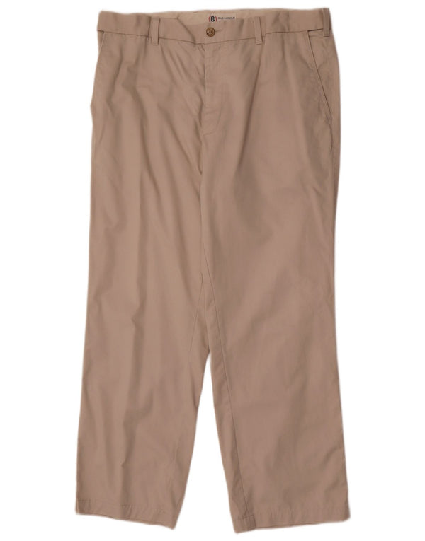 Marks & Spencer Herre Lige Chinobukser W36 L29 Beige Bomuld