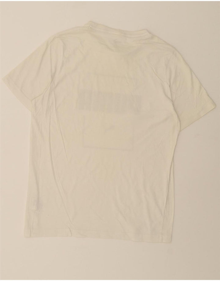 PUMA Mens Graphic T-Shirt Top Medium White Cotton Vintage Puma and Second-Hand Puma from Messina Hembry 