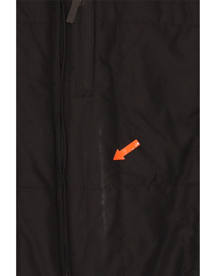 NIKE Womens Padded Jacket UK 12 Medium Black Polyester Vintage Nike and Second-Hand Nike from Messina Hembry 