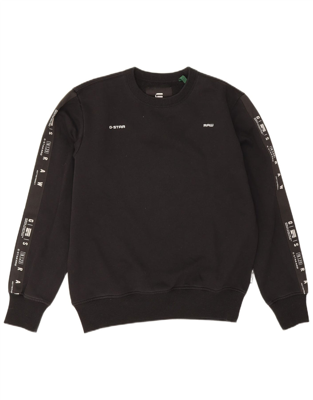 G-Star Mens Graphic Sweatshirt Jumper Medium Black Cotton