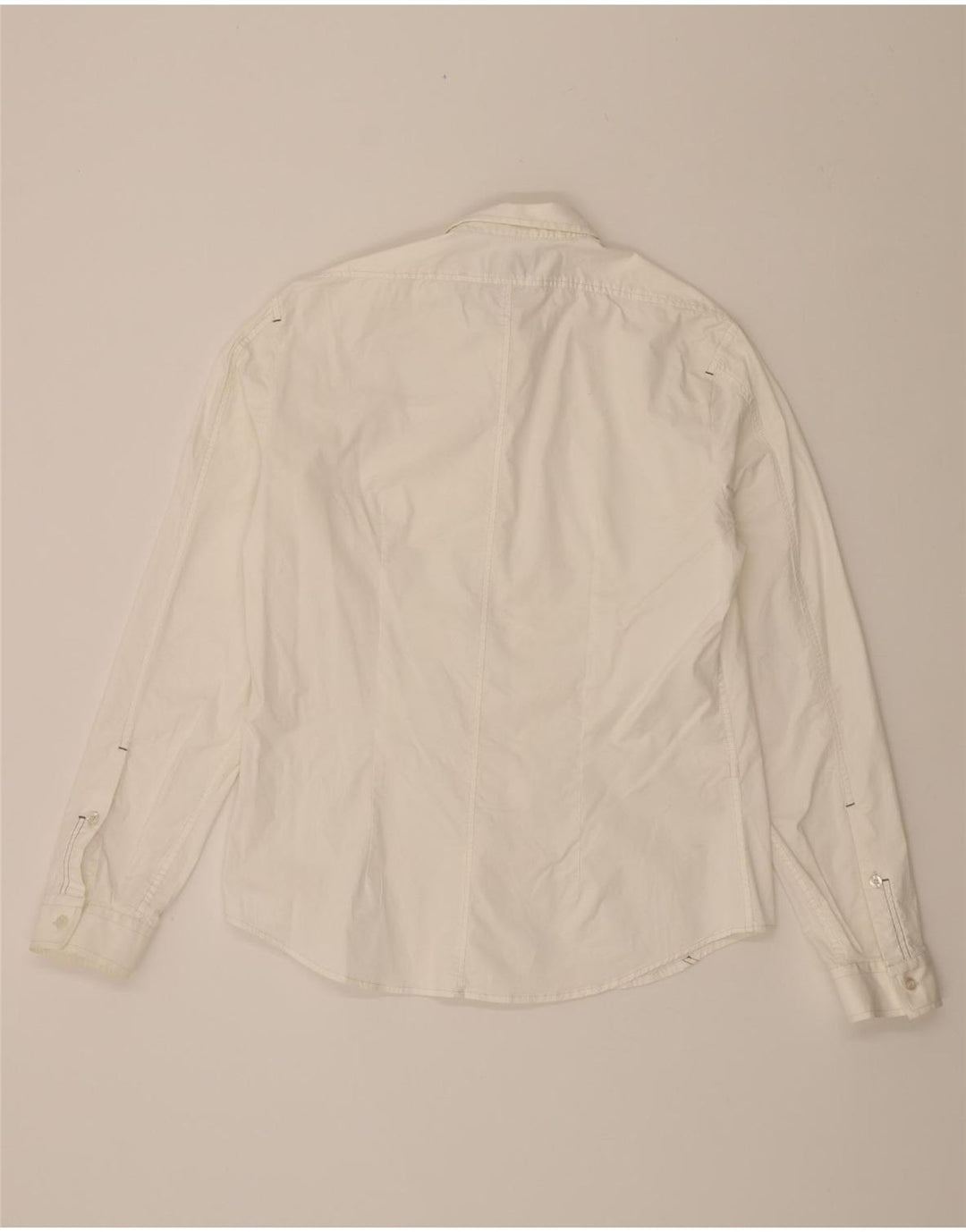 ENERGIE Mens Graphic Shirt Large White Cotton Vintage Energie and Second-Hand Energie from Messina Hembry 