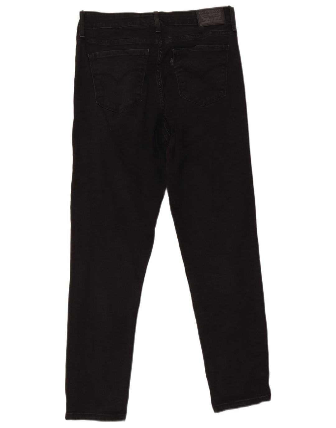 Levi's Damen 712 Slim Jeans W30 L27 Schwarze Baumwolle