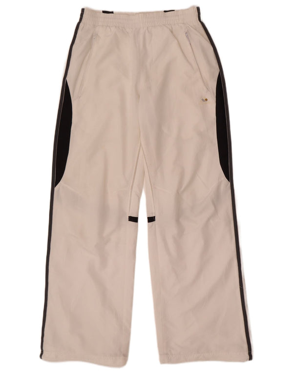 Adidas Mens Tracksuit Trousers XS White Colourblock Polyester