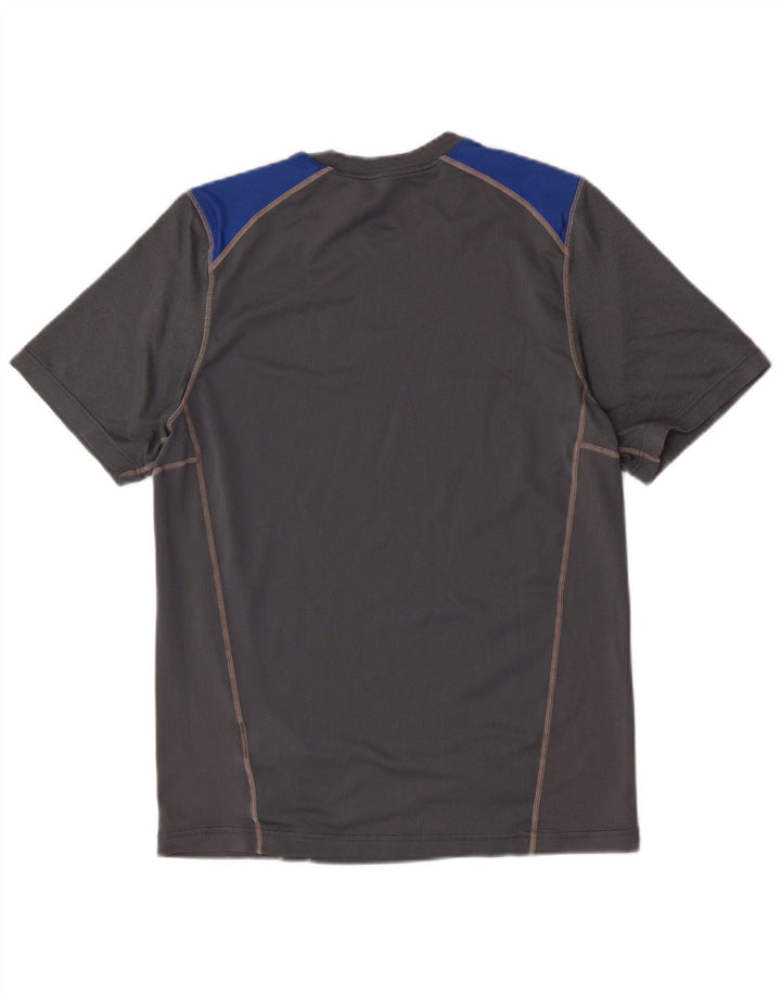 T-shirt Nike da uomo Top Small in poliestere color block grigio