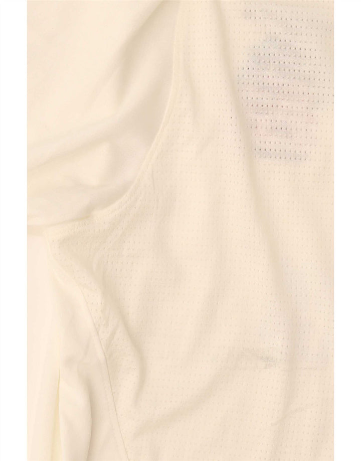 Nike Herren-Poloshirt mit Grafik XL, cremefarbenes Polyester