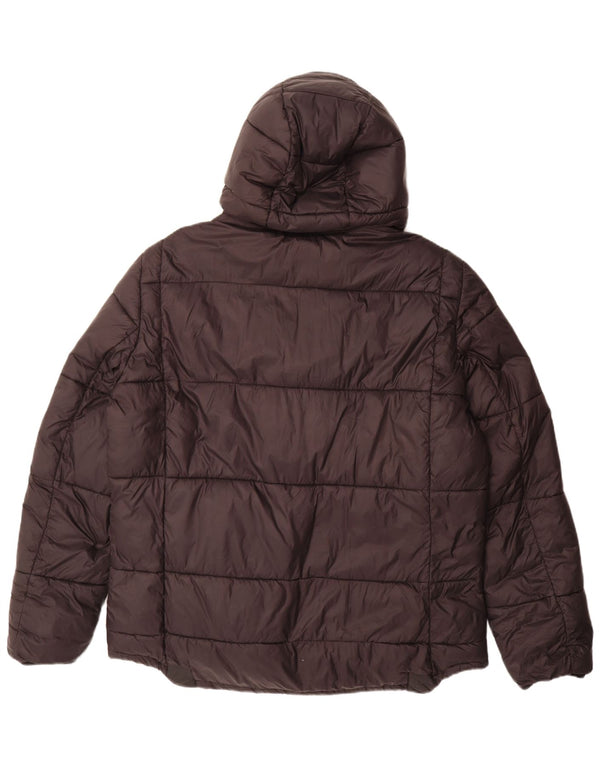 Giacca imbottita con cappuccio da uomo Barbour UK 42 XL nera in poliammide