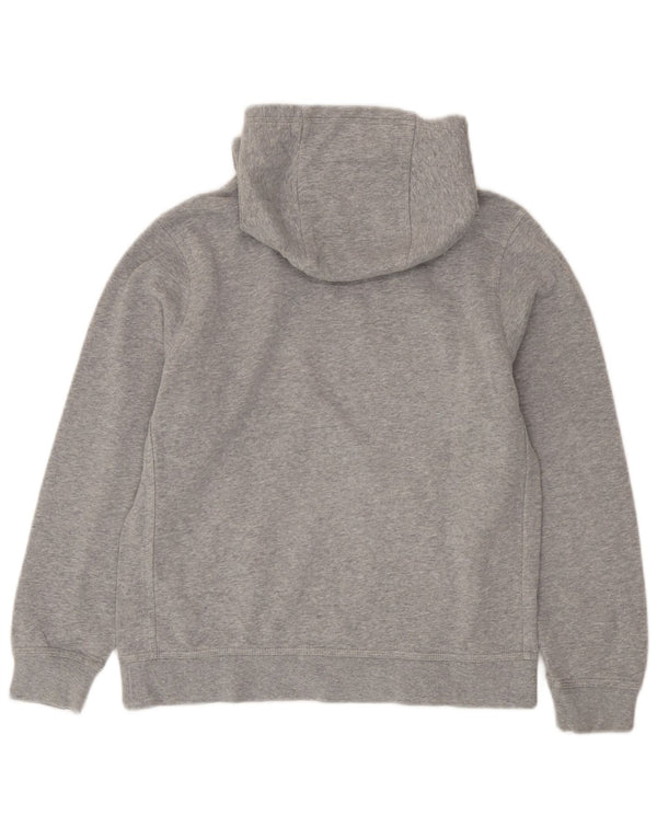 Nike Boys Hoodie Jumper 12-13 Years Large Grey Flecked Cotton