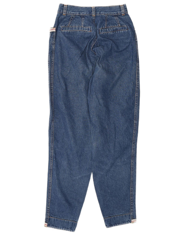 Wampum Womens High Waist Tapered Jeans IT 42 Medium W28 L28 Blue Cotton