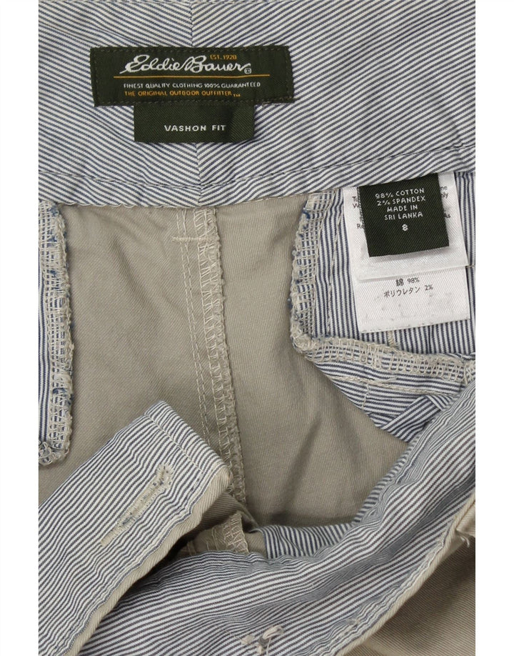 EDDIE BAUER Womens Vashon Fit Bermuda Shorts US 8 Medium W32  Beige Cotton Vintage Eddie Bauer and Second-Hand Eddie Bauer from Messina Hembry 