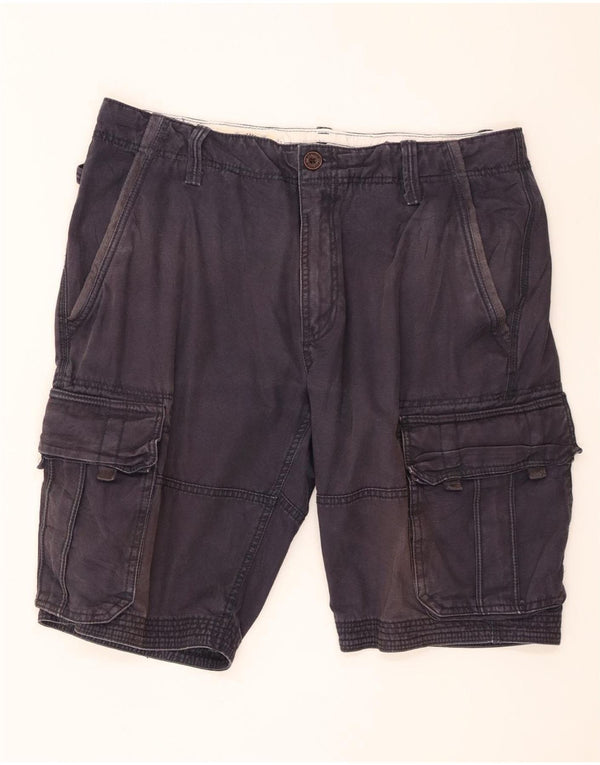Fat Face Mens Cargo Shorts XL W38 Navy Blue Cotton