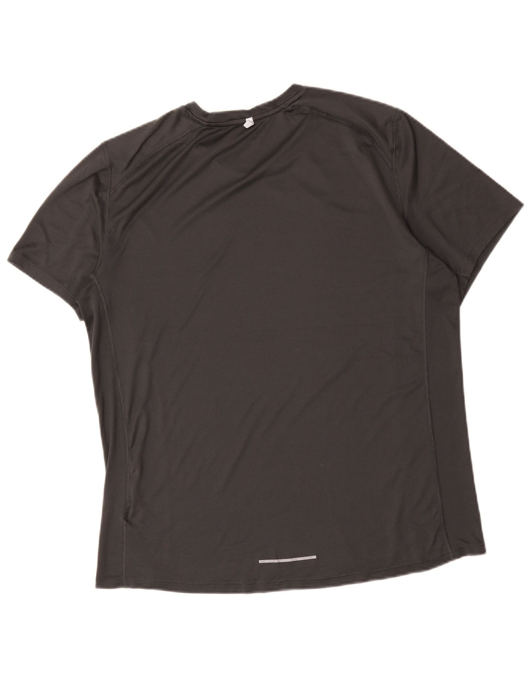 T-shirt Nike Dri Fit da uomo, top in poliestere grigio medio