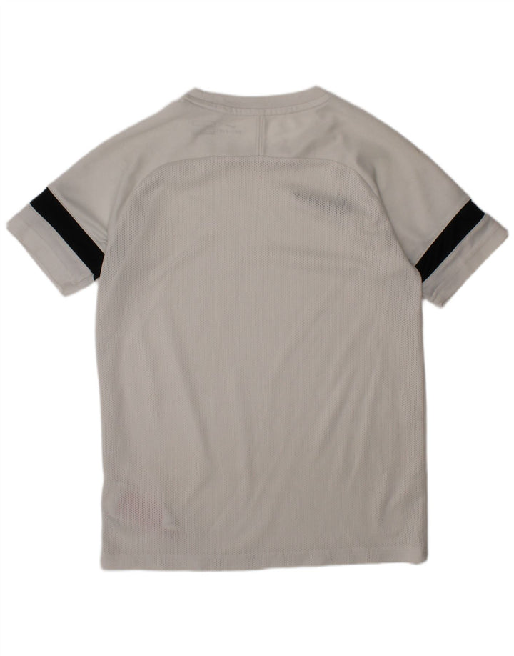 Nike Boys Dri Fit T-Shirt Top 10-11 Years Medium White Polyester
