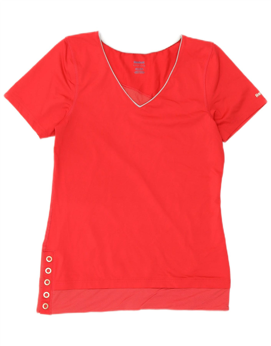 REEBOK Womens T-Shirt Top UK 12 Medium Pink Polyester