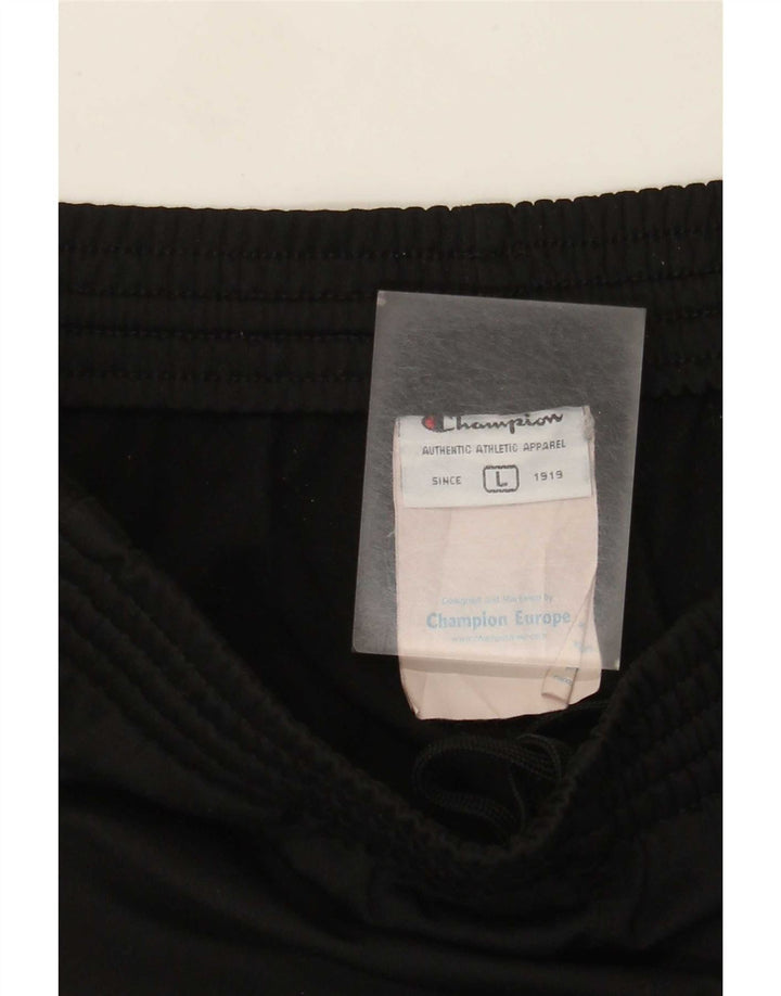 Champion Pantalon de survêtement pour homme Large Noir Polyester