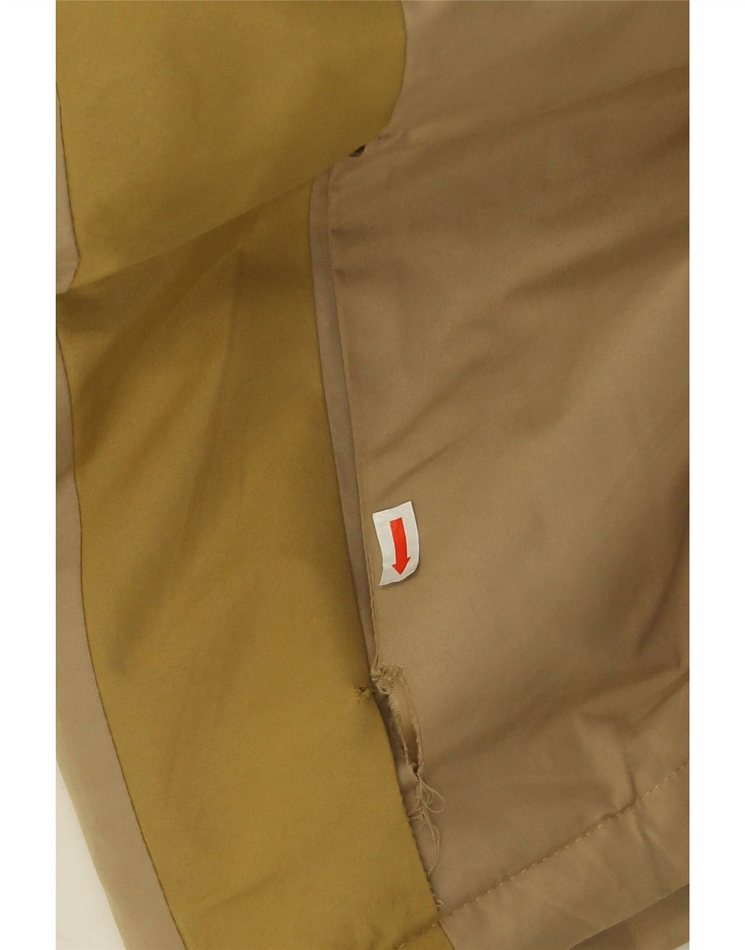 Jack & Jones Mens Graphic Windbreaker Jacket UK 36 Small Beige Colourblock
