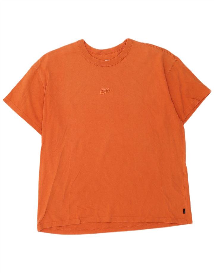 T-shirt da uomo Nike Top XL in cotone arancione